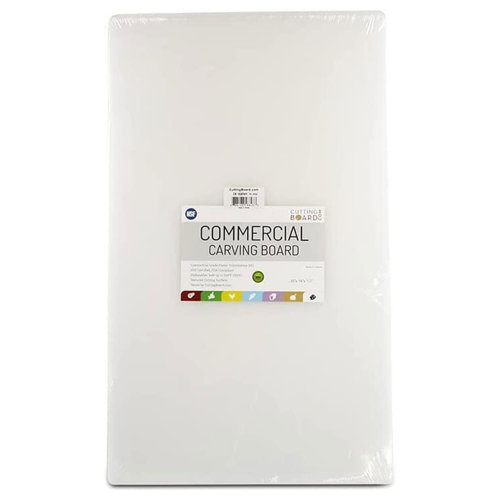 Thirteen Chefs 24 X 18 Inch Dishwasher Safe HDPE Plastic Cutting Board